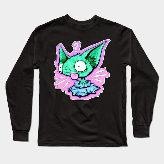 Cute And Fluffy Chaos Long Sleeve T-Shirt by BobbyMillsArts